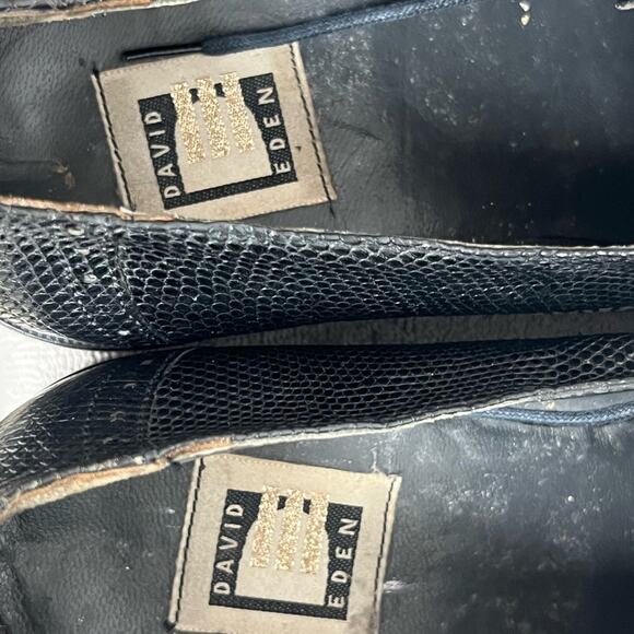 David Eden Genuine Crocodile Lizard Skin Oxford Mens 11 Shoes VERO CUDIO ITALY main image 5